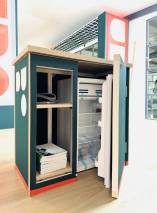 comptoir avec frigo pour stand modulaire