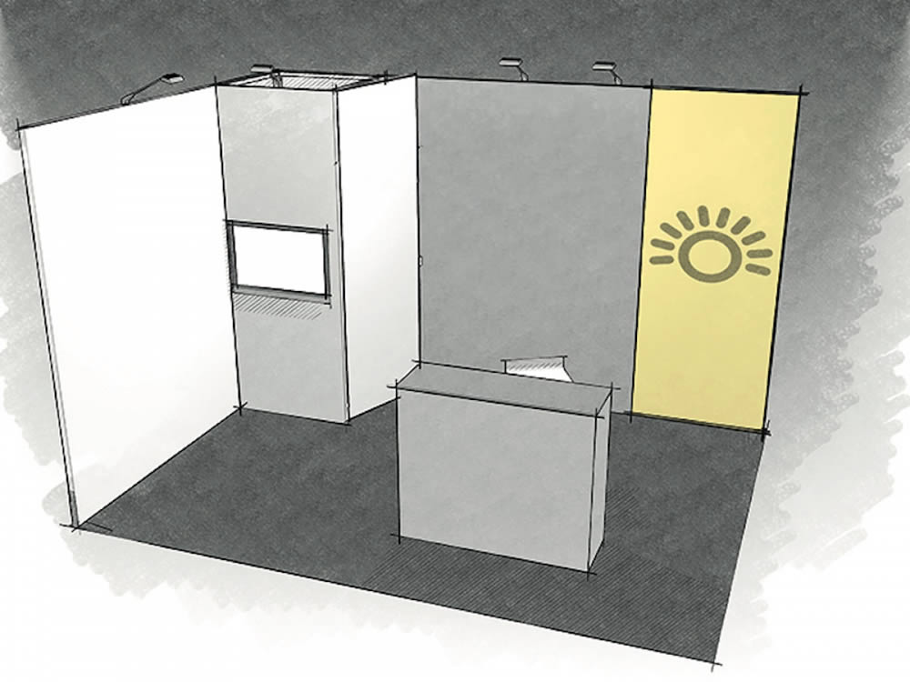 stand 12m² sur mesure avec remise