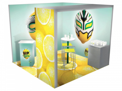 stand lumineux 9m² avec arche