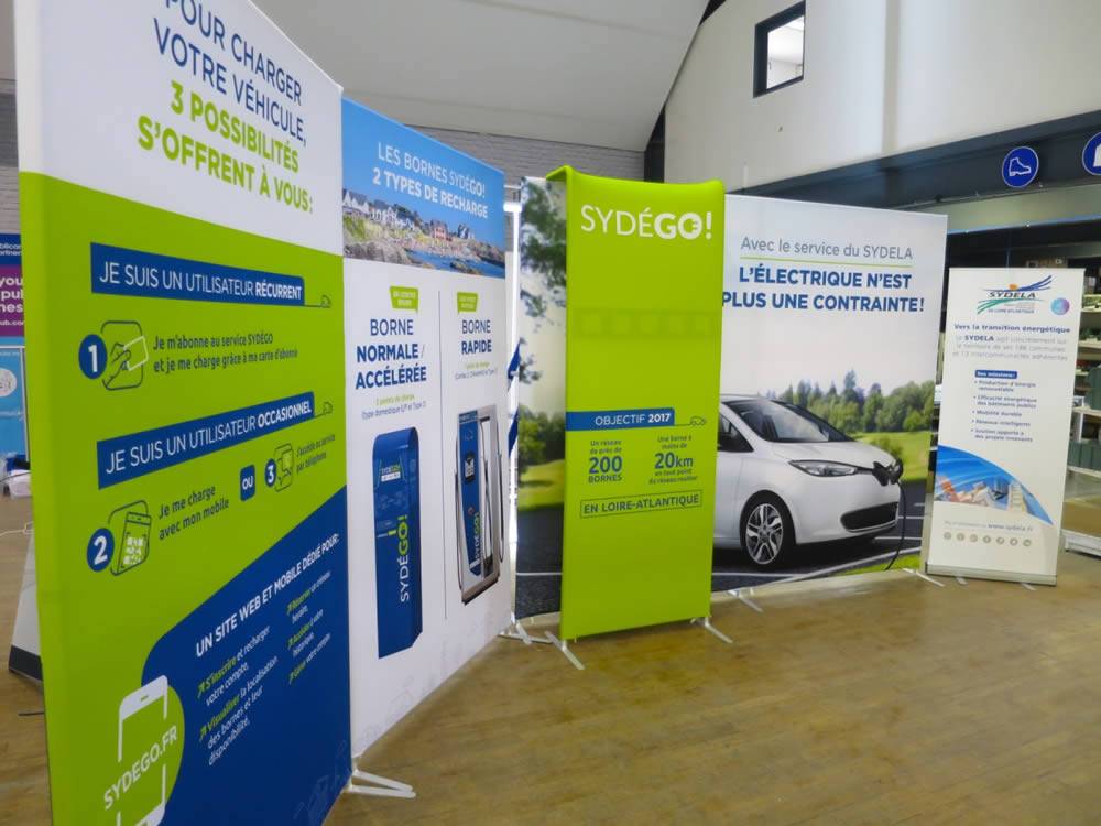 galerie stand tubulaire contour