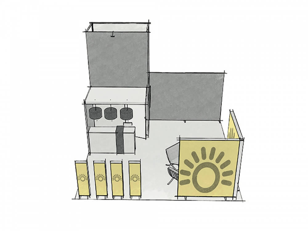 stand sur mesure 36m²