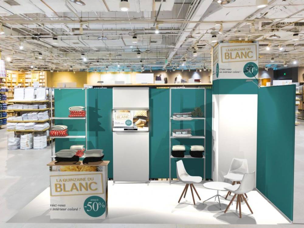 galerie stand tubulaire contour