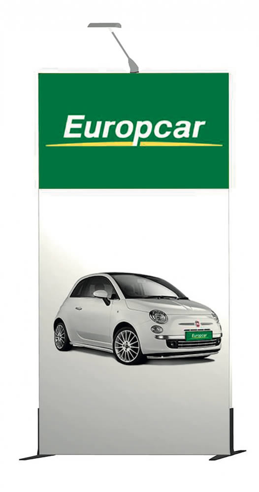 structure cadre tissu tendu europcar